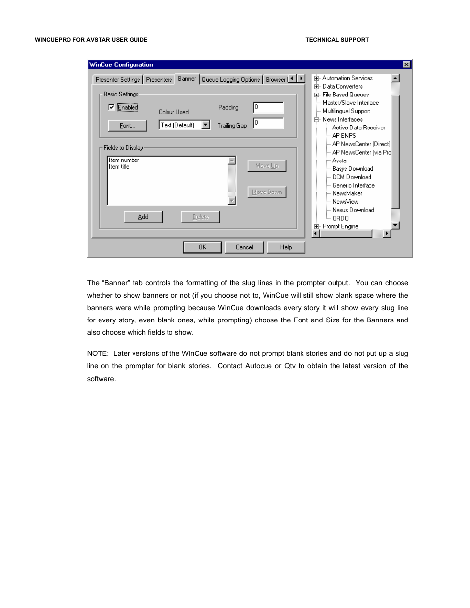 Autocue WinCue Pro News User Manual | Page 17 / 24