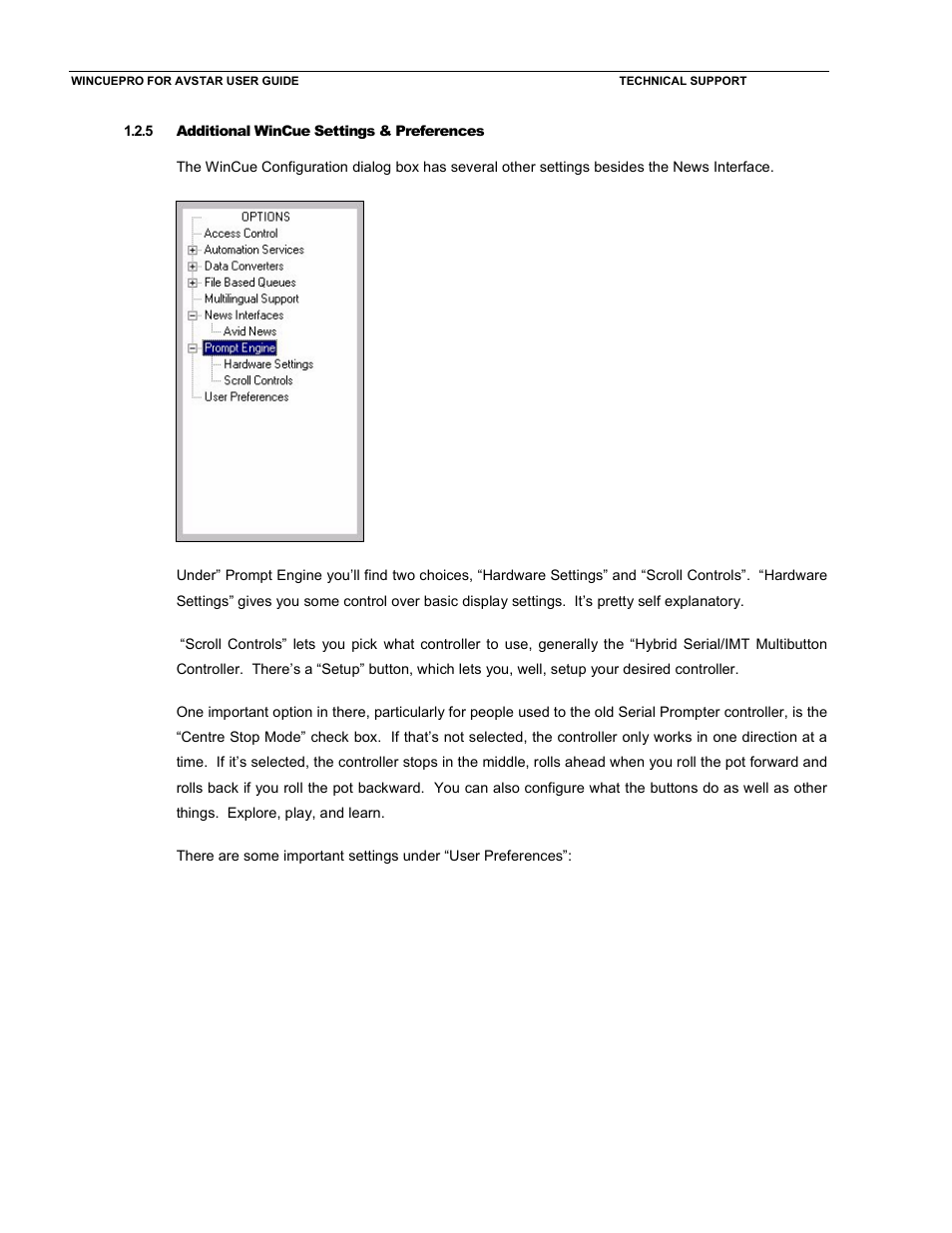 Autocue WinCue Pro News User Manual | Page 18 / 24