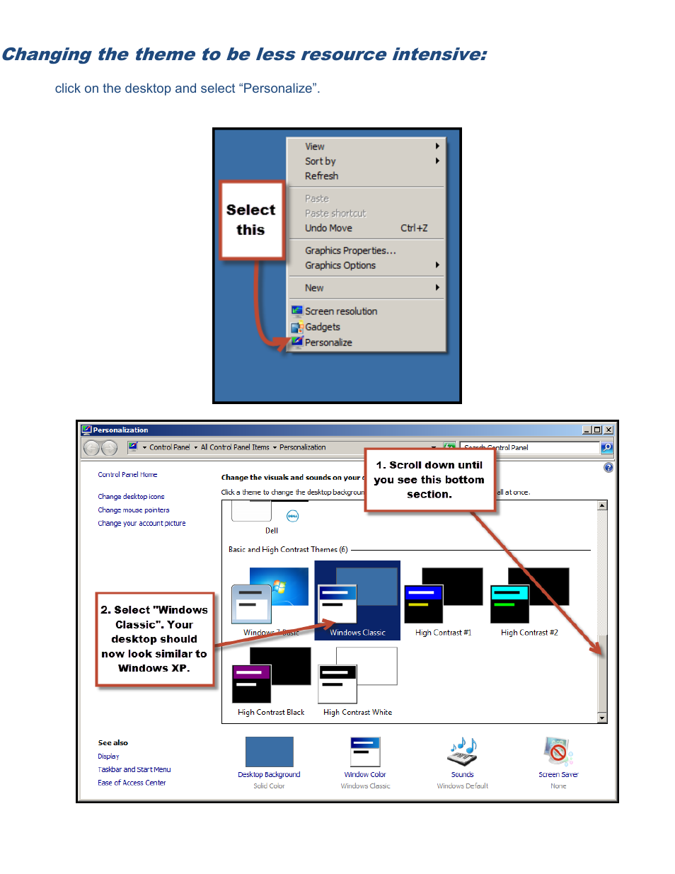 Changing the theme to be less resource intensive | Autocue Prompting Optimization User Manual | Page 2 / 5