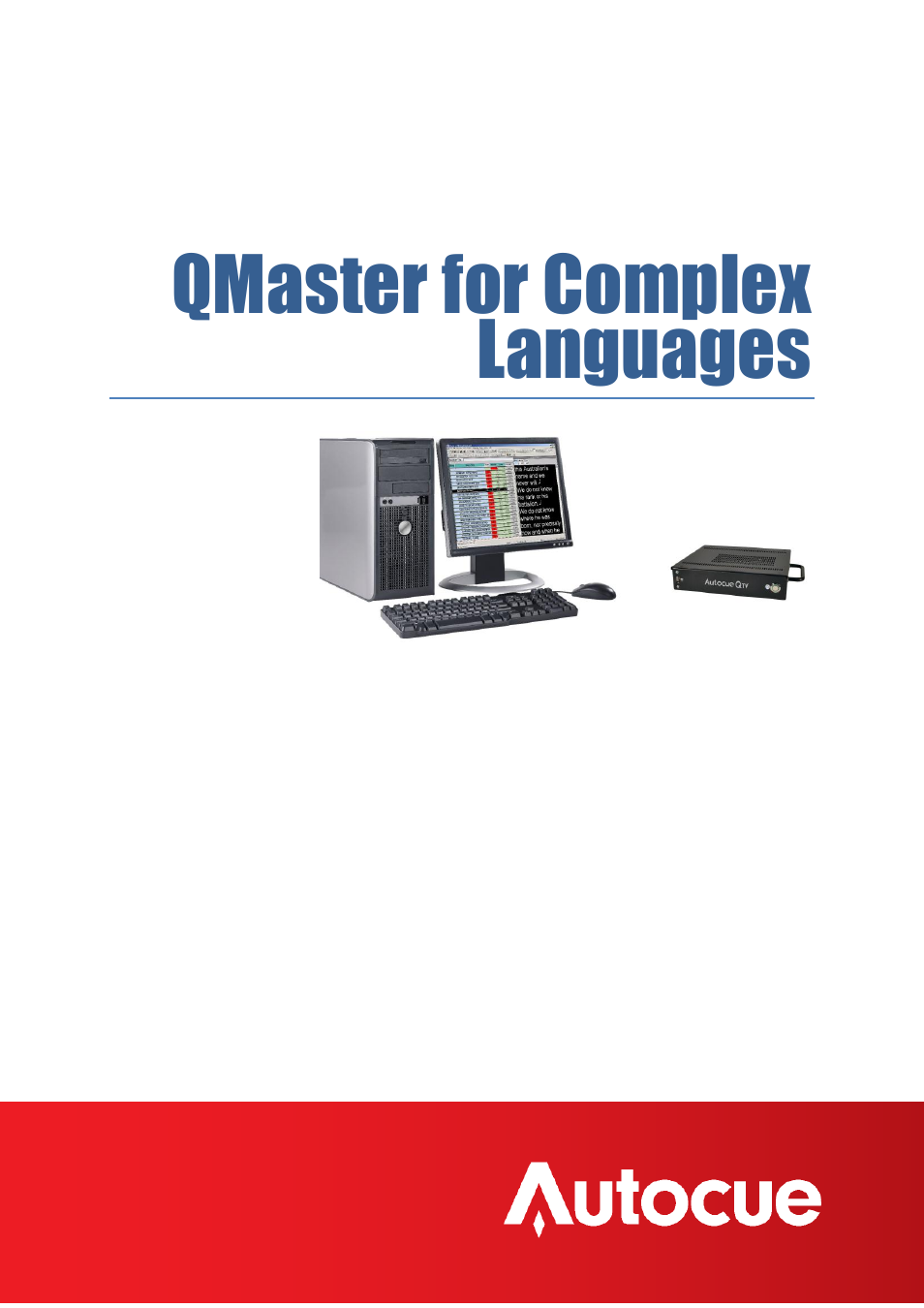 Autocue QMaster Complex User Manual | 74 pages