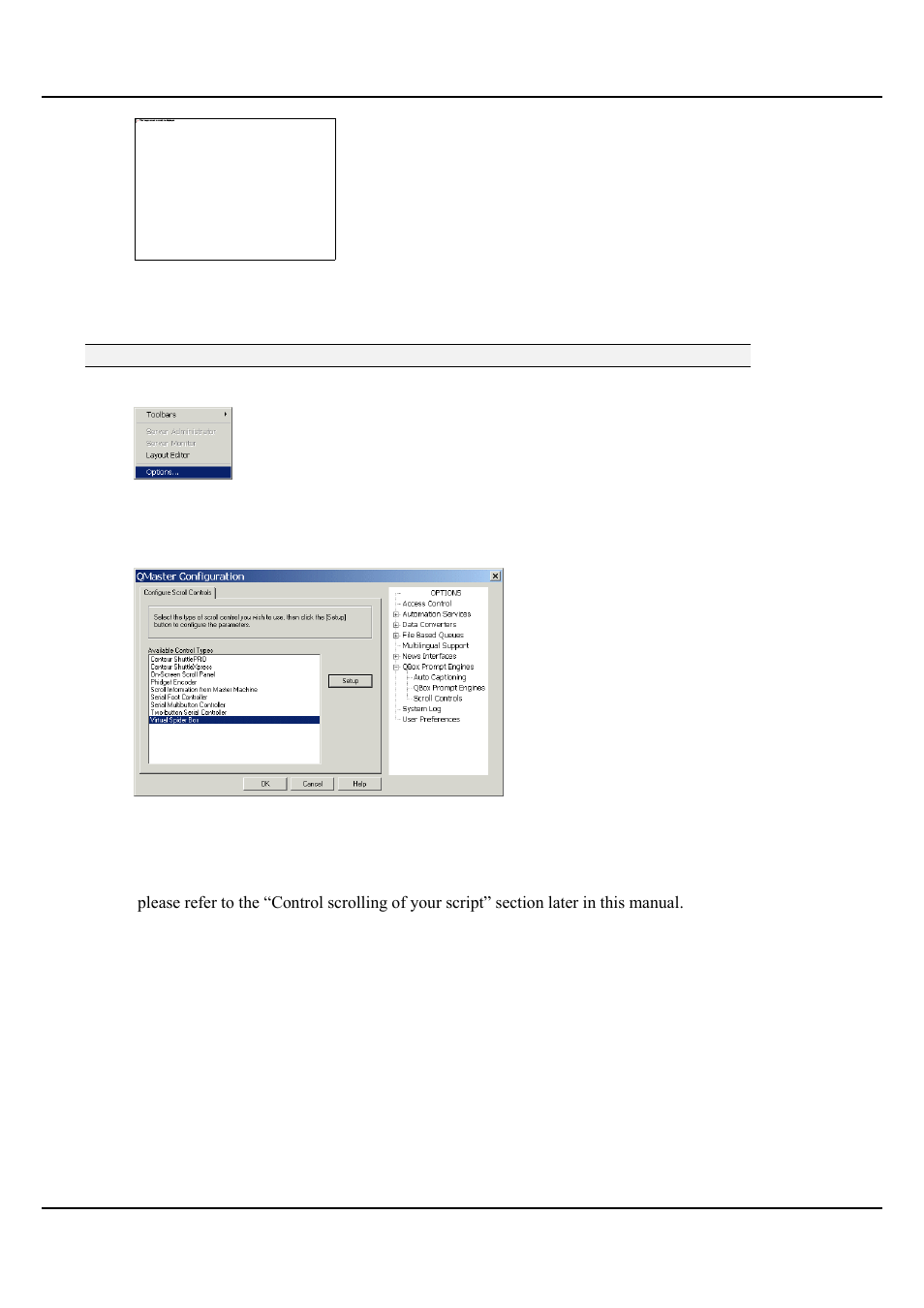 Connect and configure your scroll controller, Create and prompt scripts, Import a script | Autocue QMaster Complex User Manual | Page 11 / 74