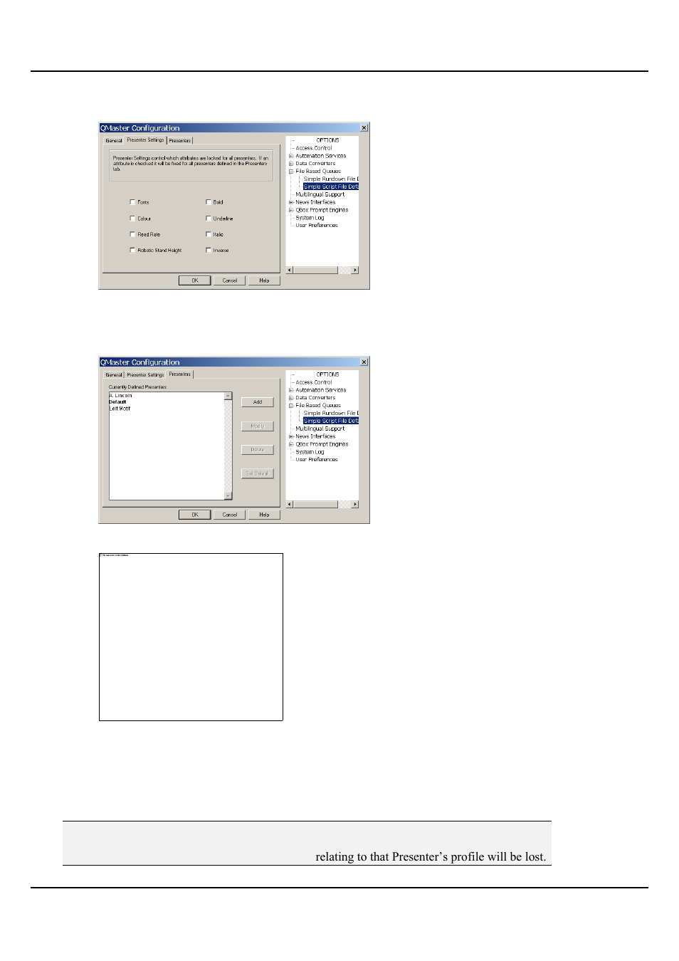 Adding a presenter to a script | Autocue QMaster Complex User Manual | Page 26 / 74