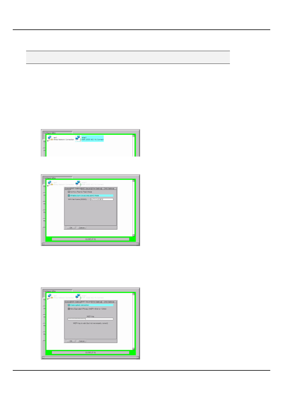 Configure qbox for a wireless access point | Autocue QMaster Complex User Manual | Page 64 / 74