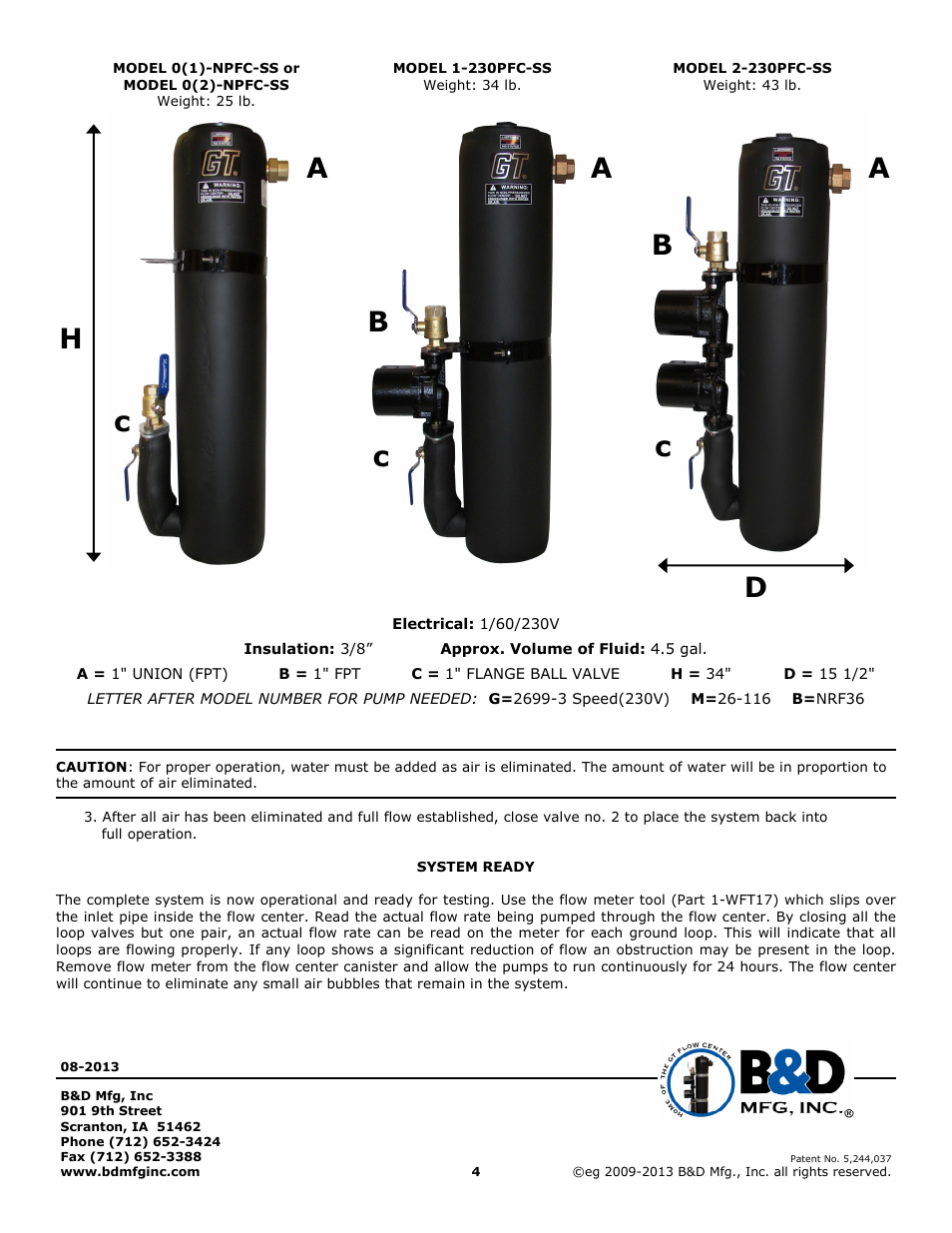 B&D Mfg GT User Manual | Page 4 / 4