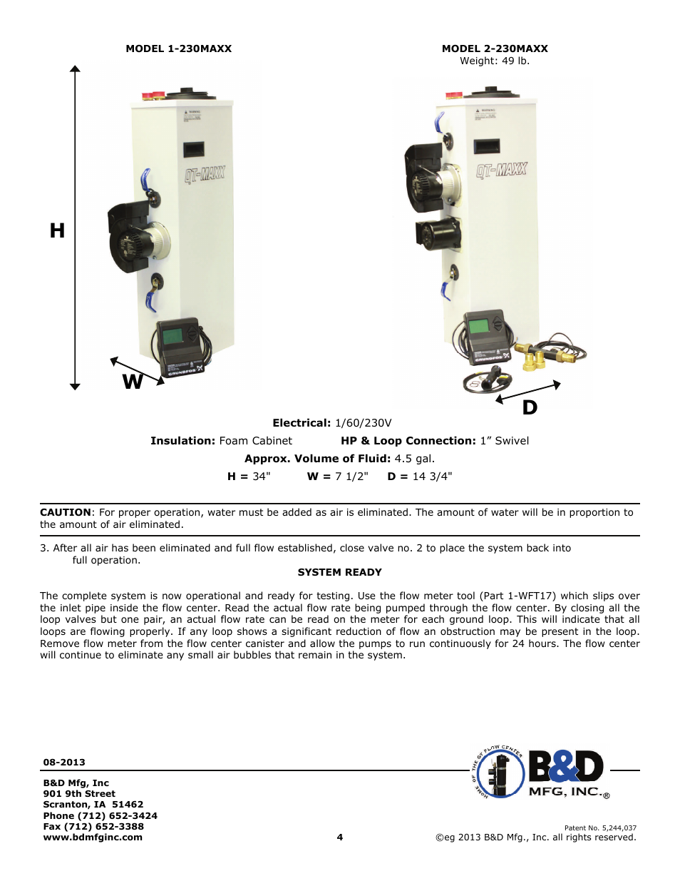 B&D Mfg QT-MAXX User Manual | Page 4 / 4