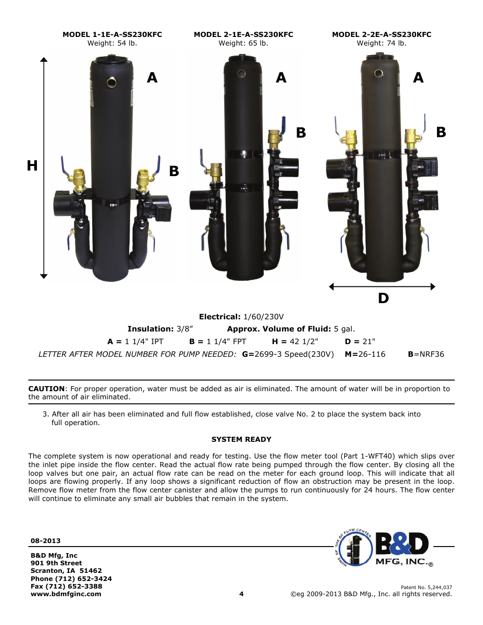 B&D Mfg EA-KFC User Manual | Page 4 / 4