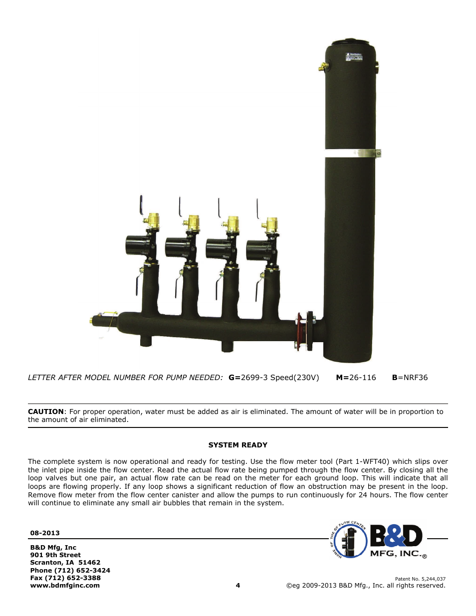 B&D Mfg Multizone User Manual | Page 4 / 4