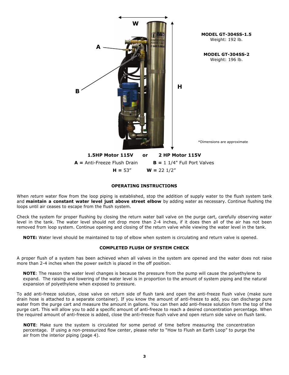 B&D Mfg Purge Cart User Manual | Page 3 / 4