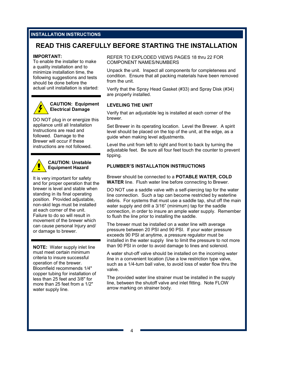 Bloomfield 8540 User Manual | Page 6 / 28