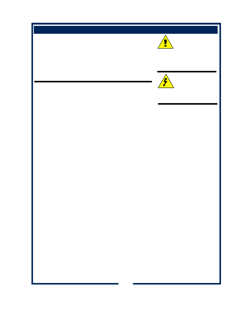 Caution | Bloomfield 1226 User Manual | Page 9 / 20