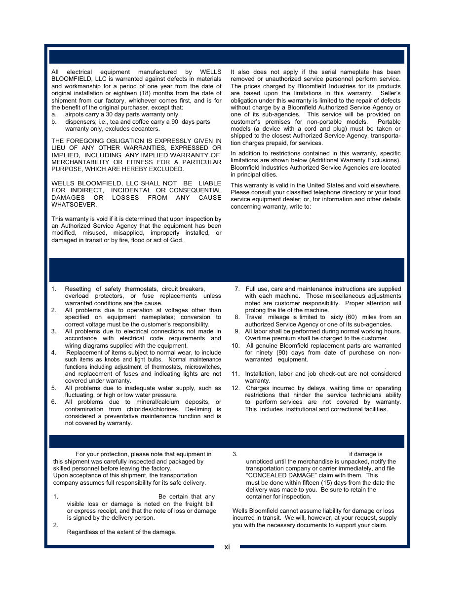 Bloomfield KOFFEE-KING 8542 User Manual | Page 2 / 28