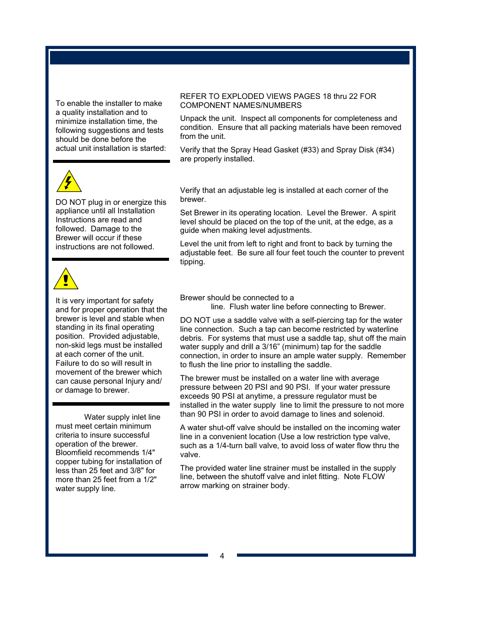 Bloomfield KOFFEE-KING 8542 User Manual | Page 6 / 28