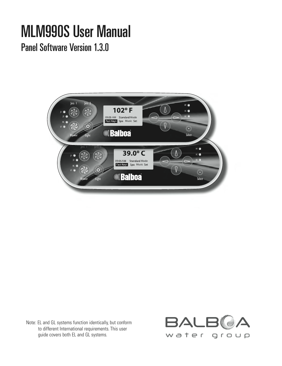 Balboa Water Group MLM990S User Manual | 12 pages