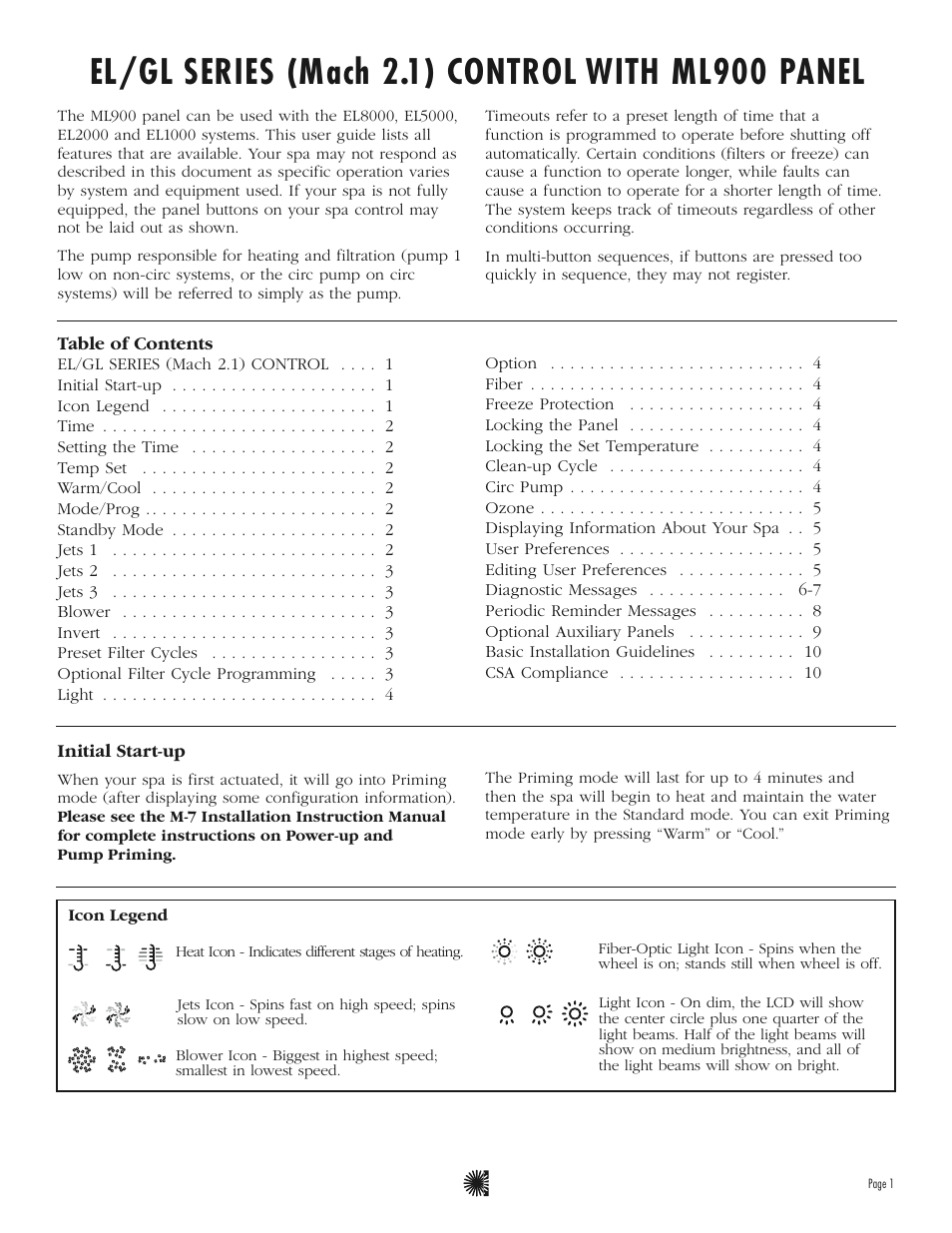 Balboa Water Group ML900 - Mach 2.1 User Guide User Manual | Page 3 / 12