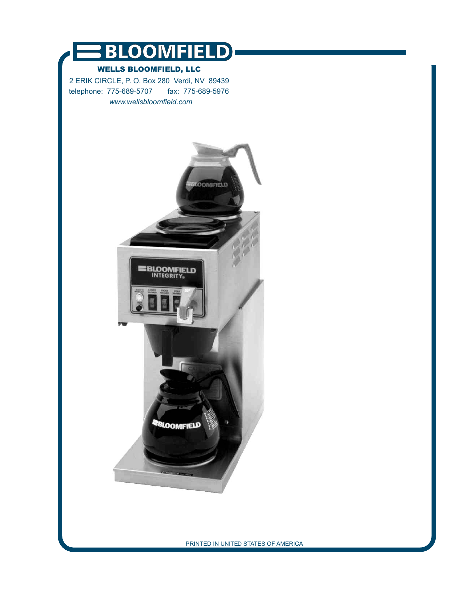 Bloomfield 9010 User Manual | 26 pages