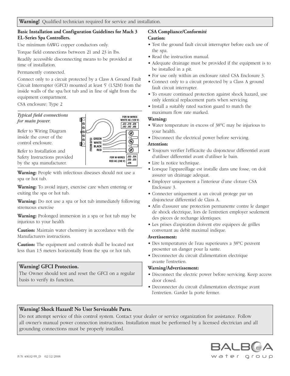 Balboa Water Group ML551 - Mach 3 User Guide User Manual | Page 12 / 12