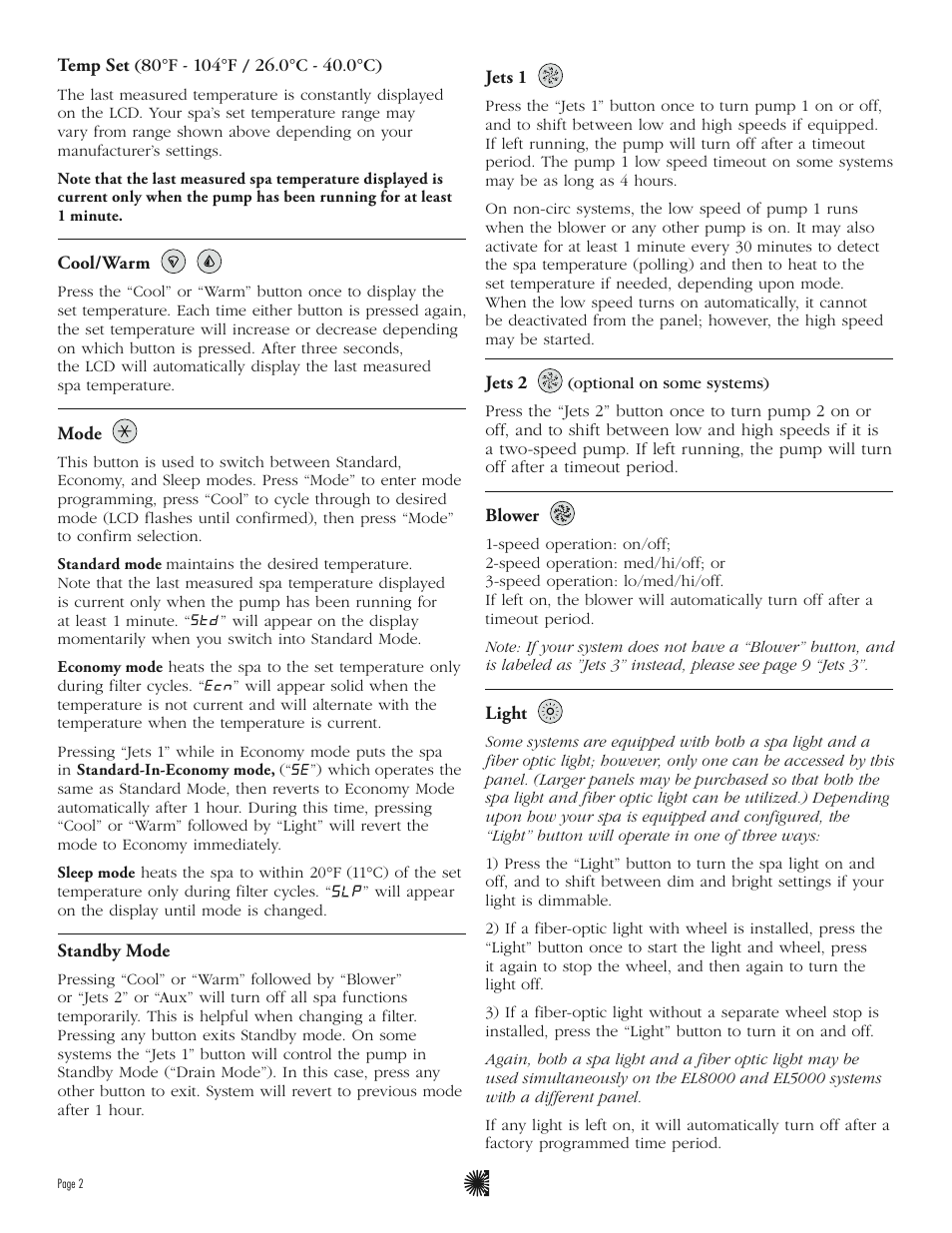 Balboa Water Group ML550 - Mach 3 User Guide User Manual | Page 4 / 12