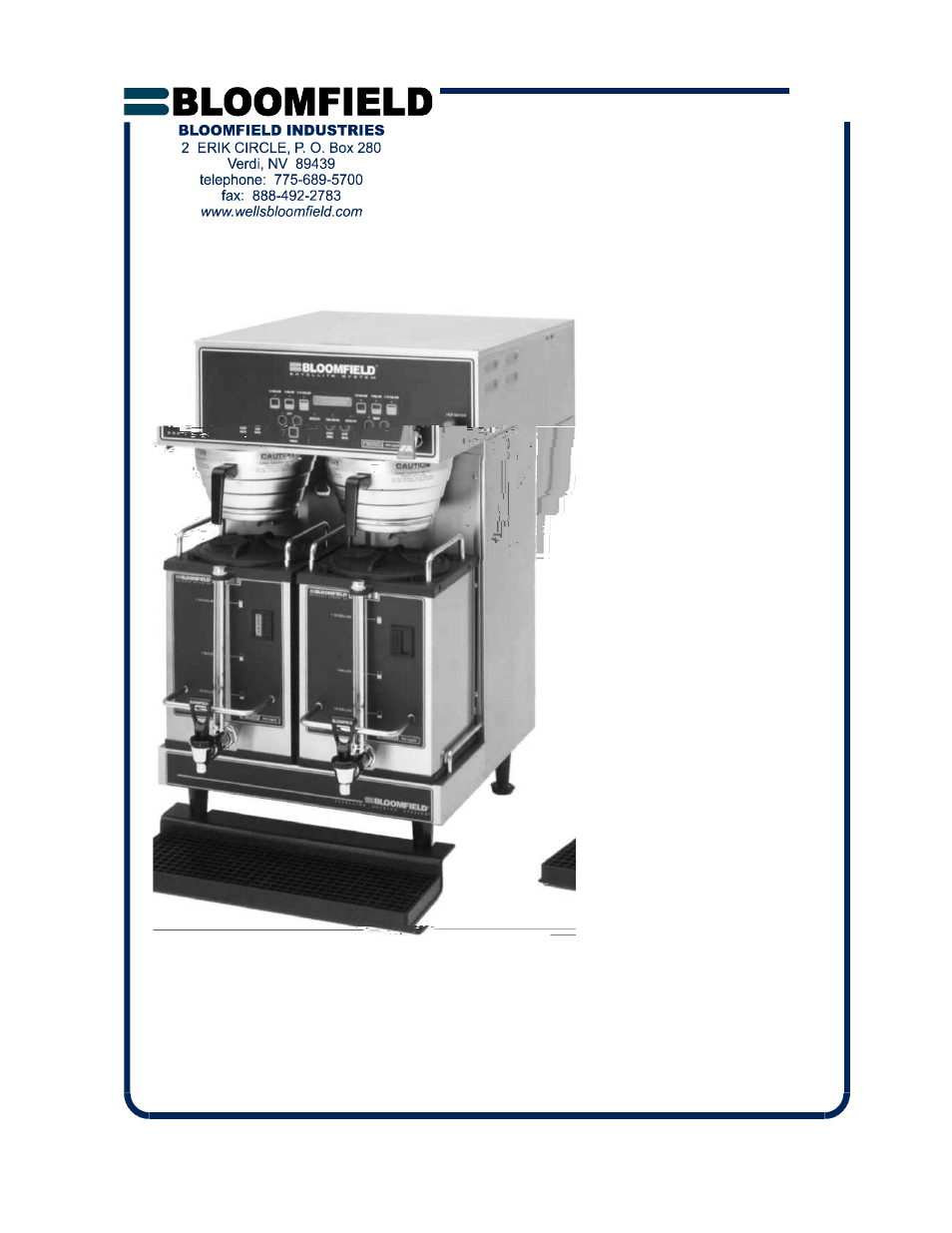 Bloomfield SS2 Series User Manual | 28 pages