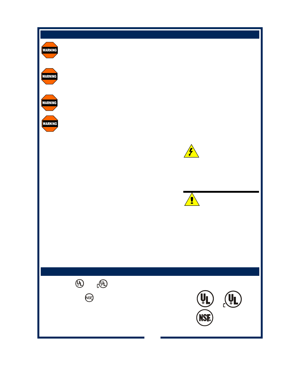 Warning, Caution | Bloomfield GOURMET 1000 8792 User Manual | Page 5 / 26