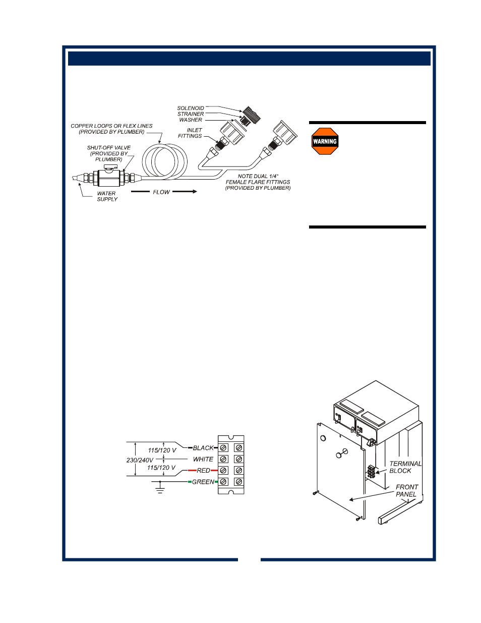 Warning, Shock hazard | Bloomfield GOURMET 1000 8792 User Manual | Page 7 / 26