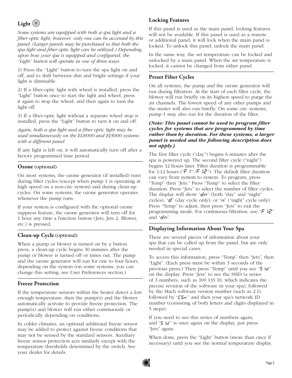 Balboa Water Group ML400 - Mach 3 User Guide User Manual | Page 5 / 12