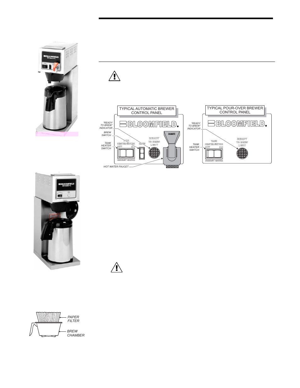 Bloomfield 8773 User Manual | 4 pages