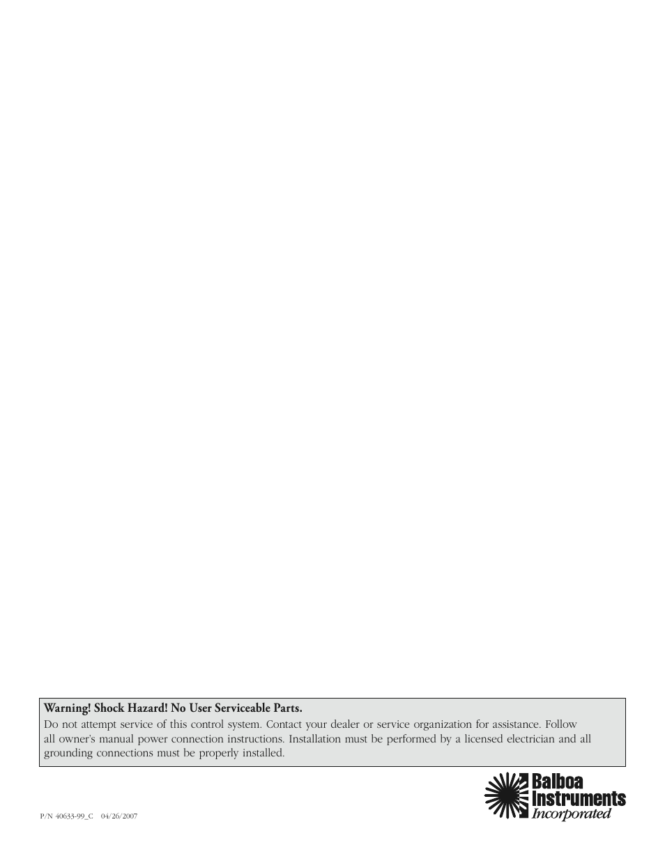 Balboa Water Group ML260 - Mach 3 User Guide User Manual | Page 12 / 12