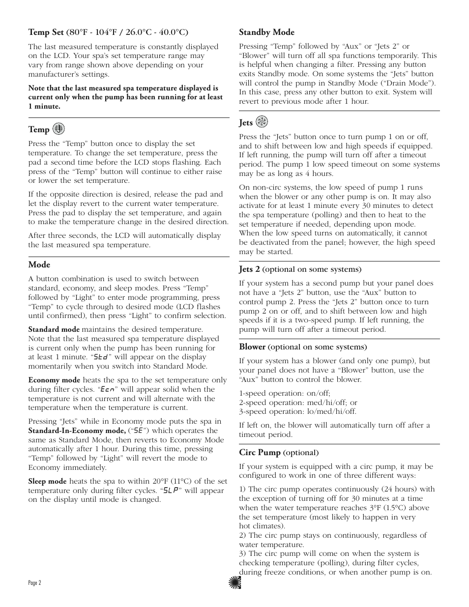 Balboa Water Group ML260 - Mach 3 User Guide User Manual | Page 4 / 12
