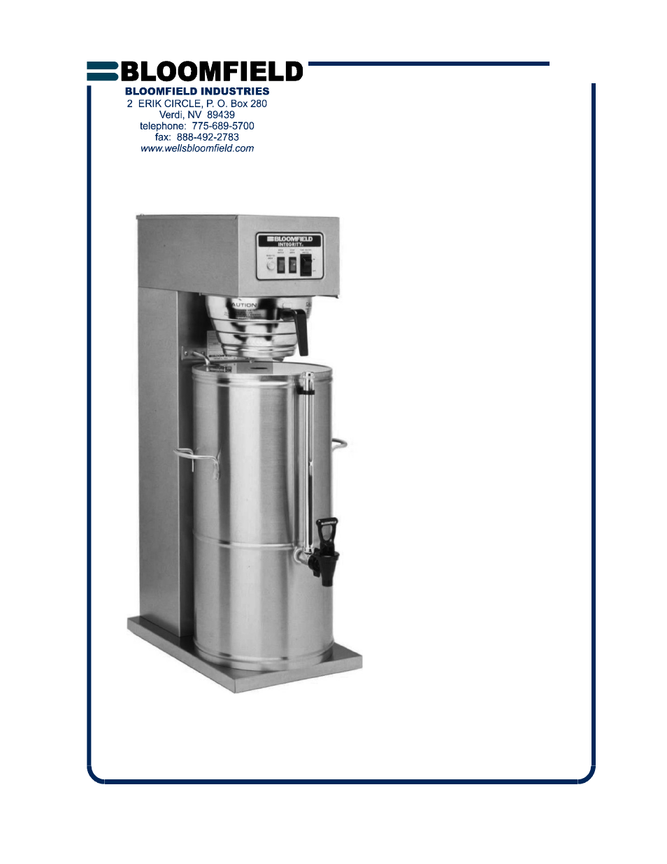 Bloomfield 8748 User Manual | 22 pages