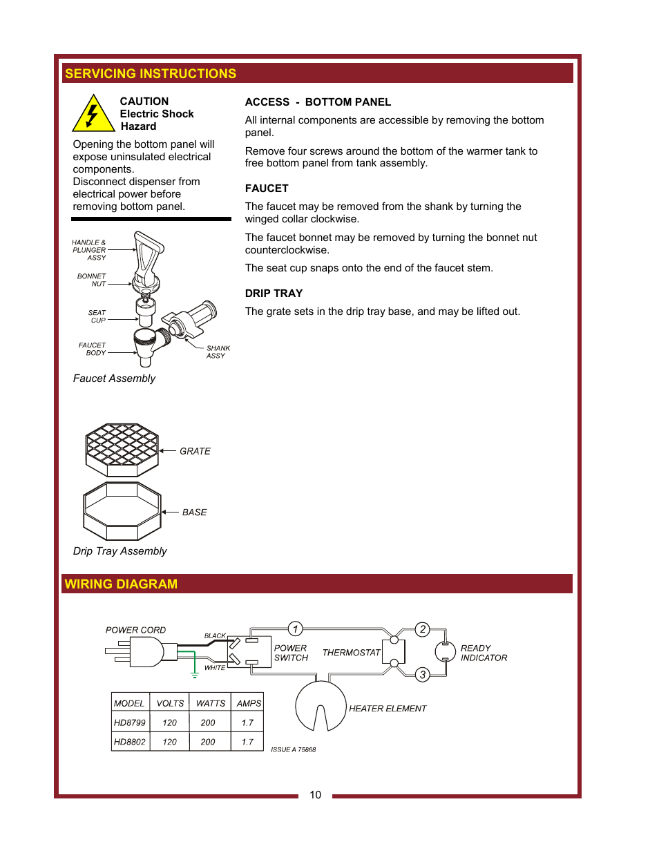 Bloomfield HD8799 User Manual | Page 12 / 14