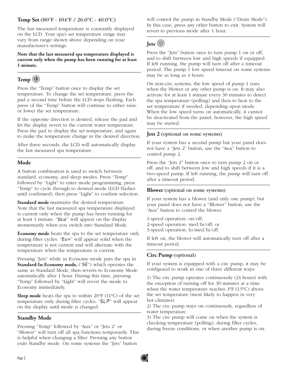 Balboa Water Group ML200 - Mach 3 User Guide User Manual | Page 4 / 12