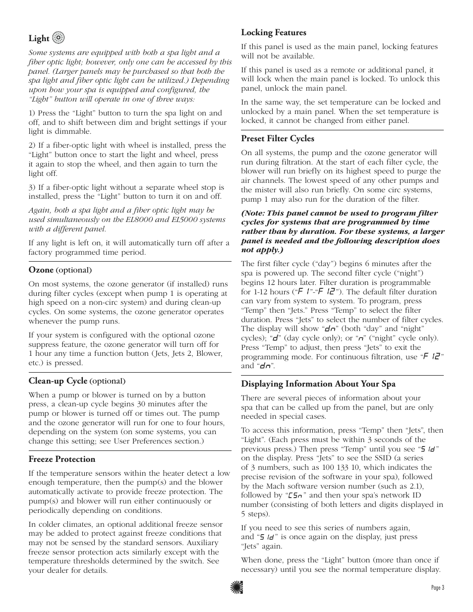 Balboa Water Group ML200 - Mach 3 User Guide User Manual | Page 5 / 12