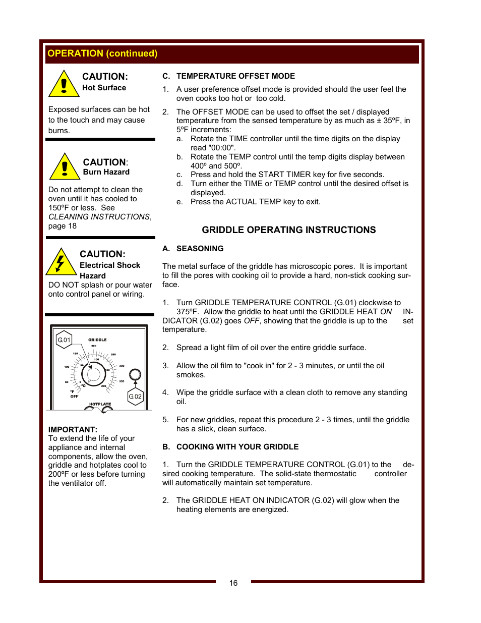 Bloomfield WVOC-2HSG User Manual | Page 18 / 34