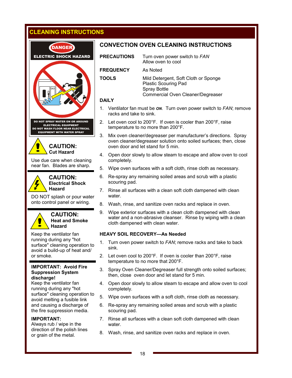 Bloomfield WVOC-2HSG User Manual | Page 20 / 34