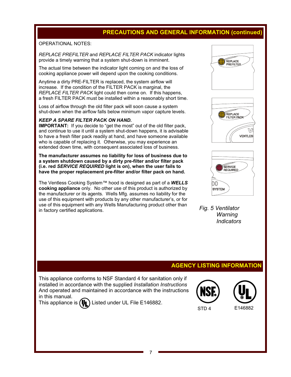 Bloomfield WVOC-2HSG User Manual | Page 9 / 34