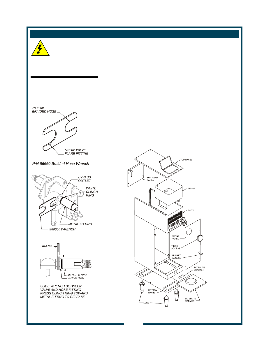 Servicing instructions caution: shock hazard | Bloomfield 9102A User Manual | Page 14 / 26