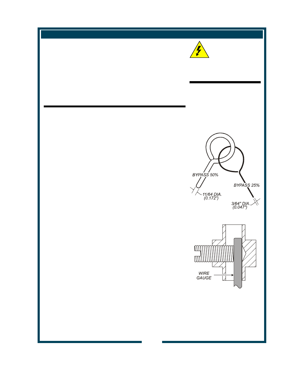 Servicing instructions (continued), Caution: shock hazard, Bypass adjustment (9104a only) | Bloomfield 9102A User Manual | Page 17 / 26