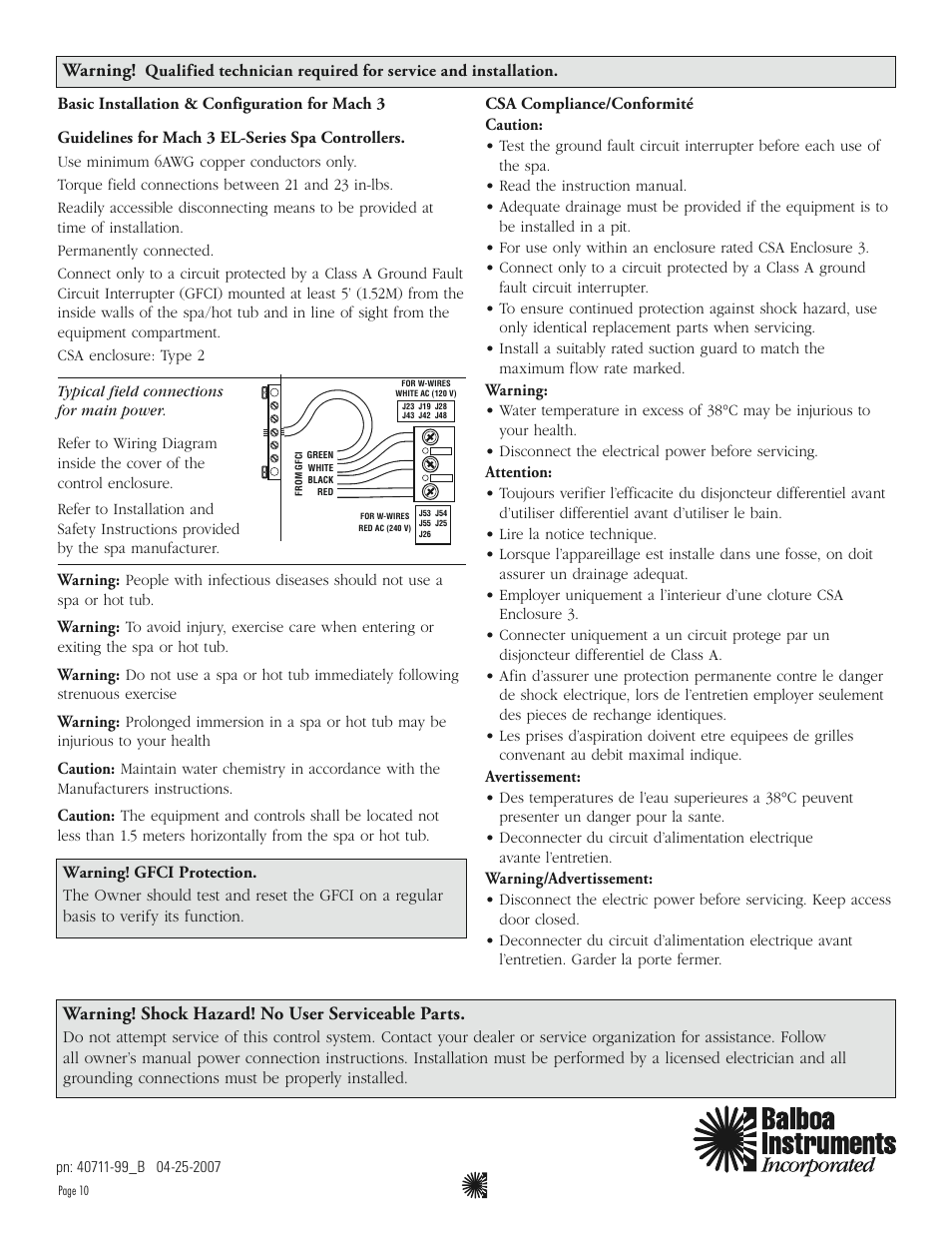 Balboa Water Group MLM990S User Guide User Manual | Page 12 / 12