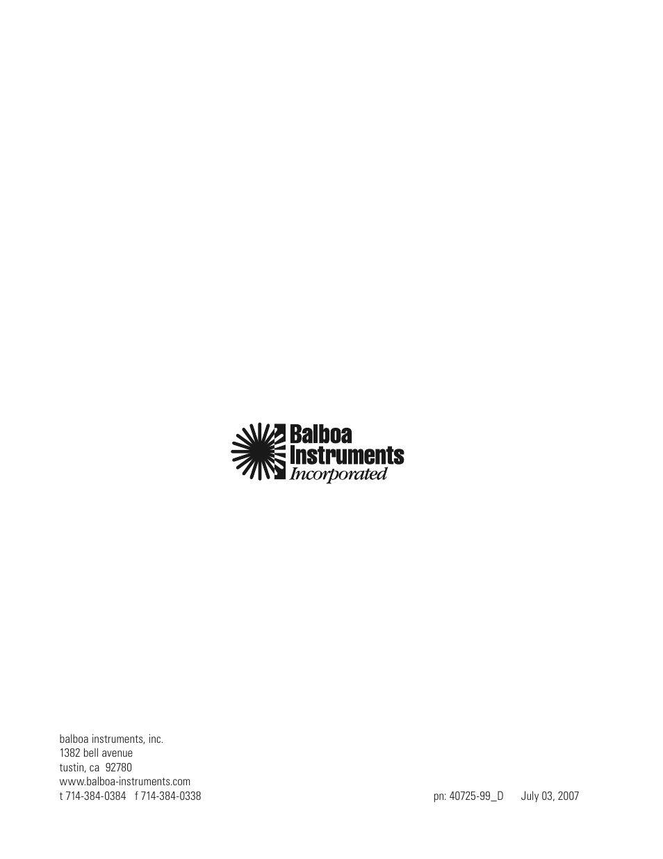 Balboa Water Group MLM990H User Guide User Manual | Page 12 / 12