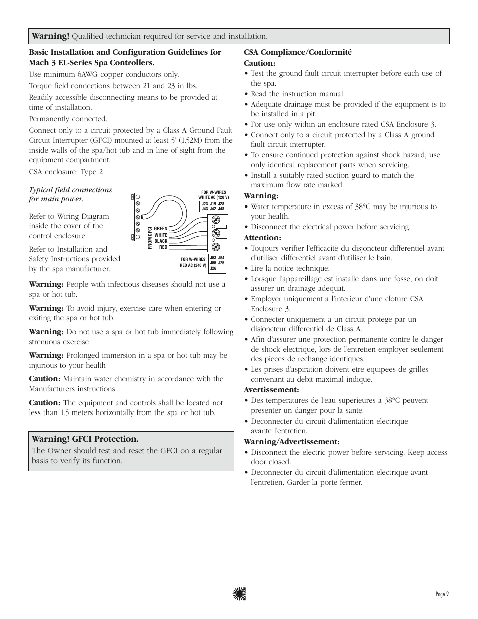 Balboa Water Group ML200 User Guide User Manual | Page 11 / 12