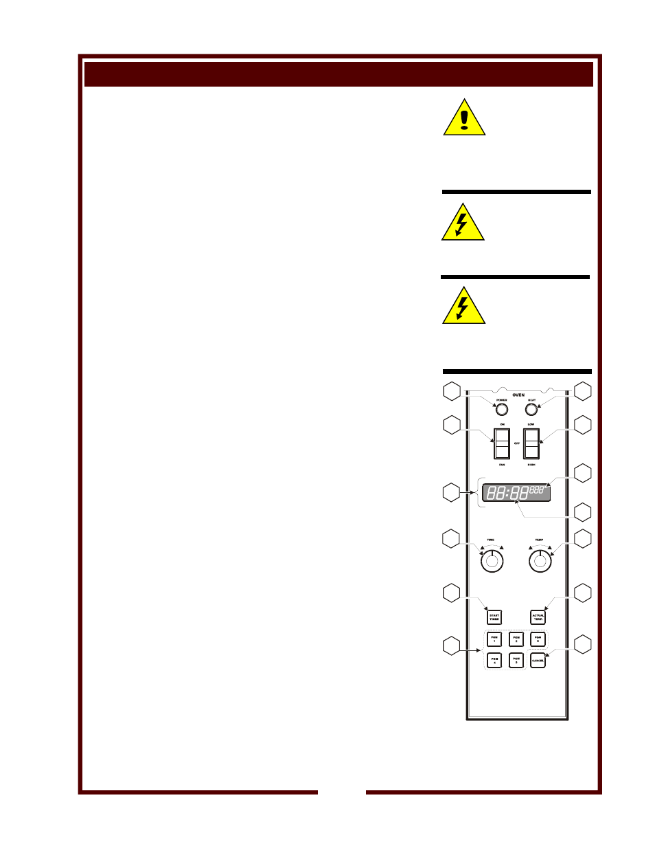 Operation (continued), Convection oven operating instructions, Caution | Hot surface, Electric shock hazard | Bloomfield WVOC-G136 User Manual | Page 17 / 34