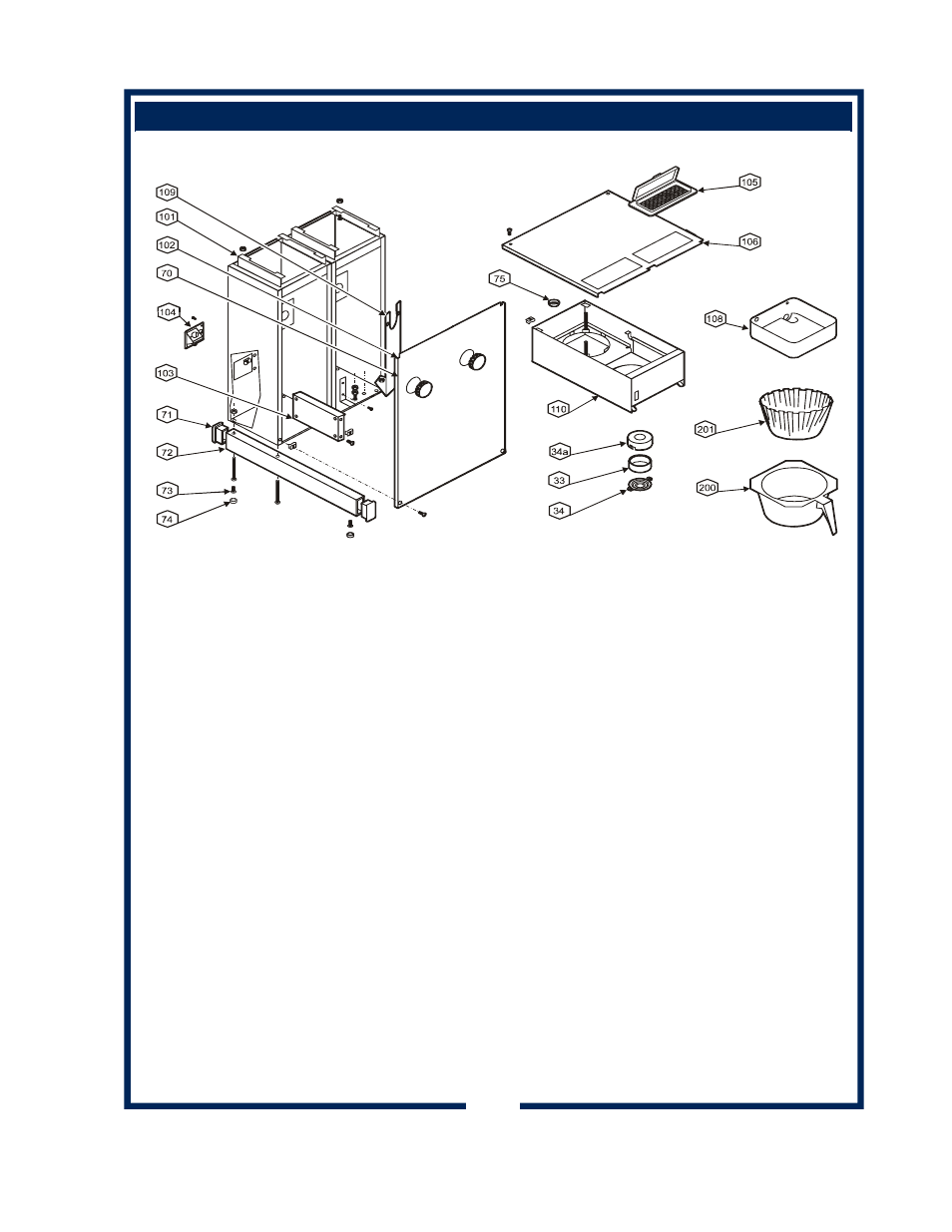 Exploded view & parts list (continued) | Bloomfield ELECTRONIC BREW CONTROL 1091 User Manual | Page 27 / 30