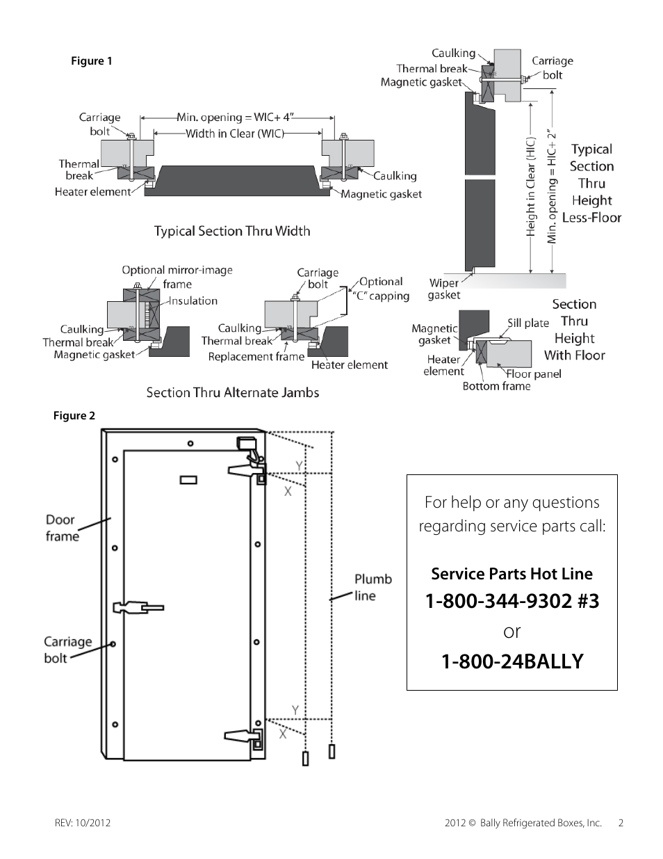 Bally Refrigerated Boxes Adapt-A-Door User Manual | Page 2 / 2