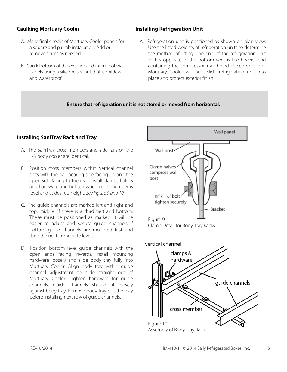 Bally Refrigerated Boxes Mortuary Cooler Systems User Manual | Page 5 / 6