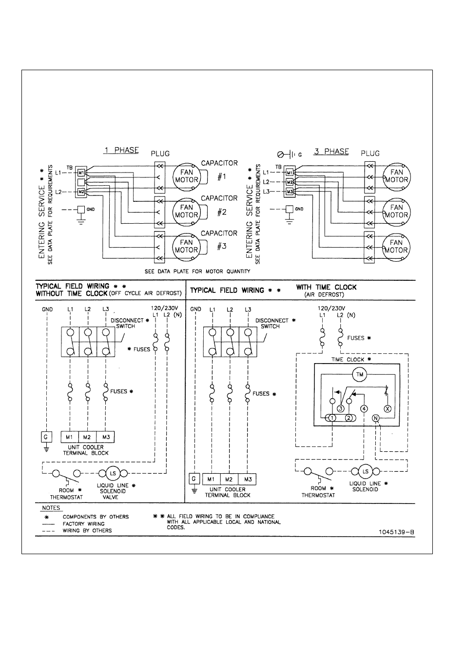 Wiring diagram | Bally Refrigerated Boxes BB Medium Profile Unit Coolers User Manual | Page 4 / 8
