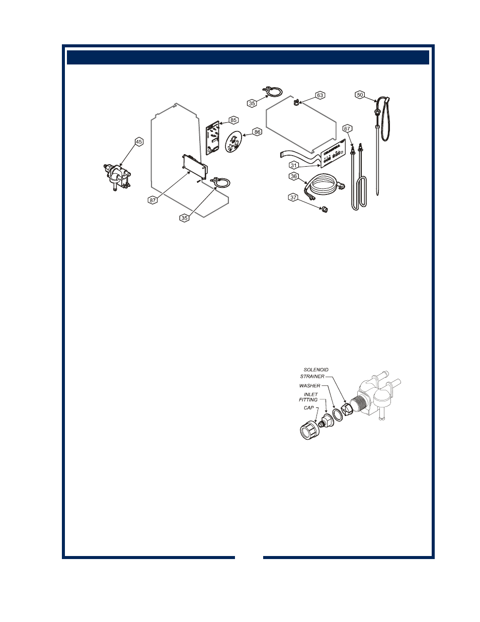 Exploded view & parts list (continued) | Bloomfield 1072 User Manual | Page 29 / 34