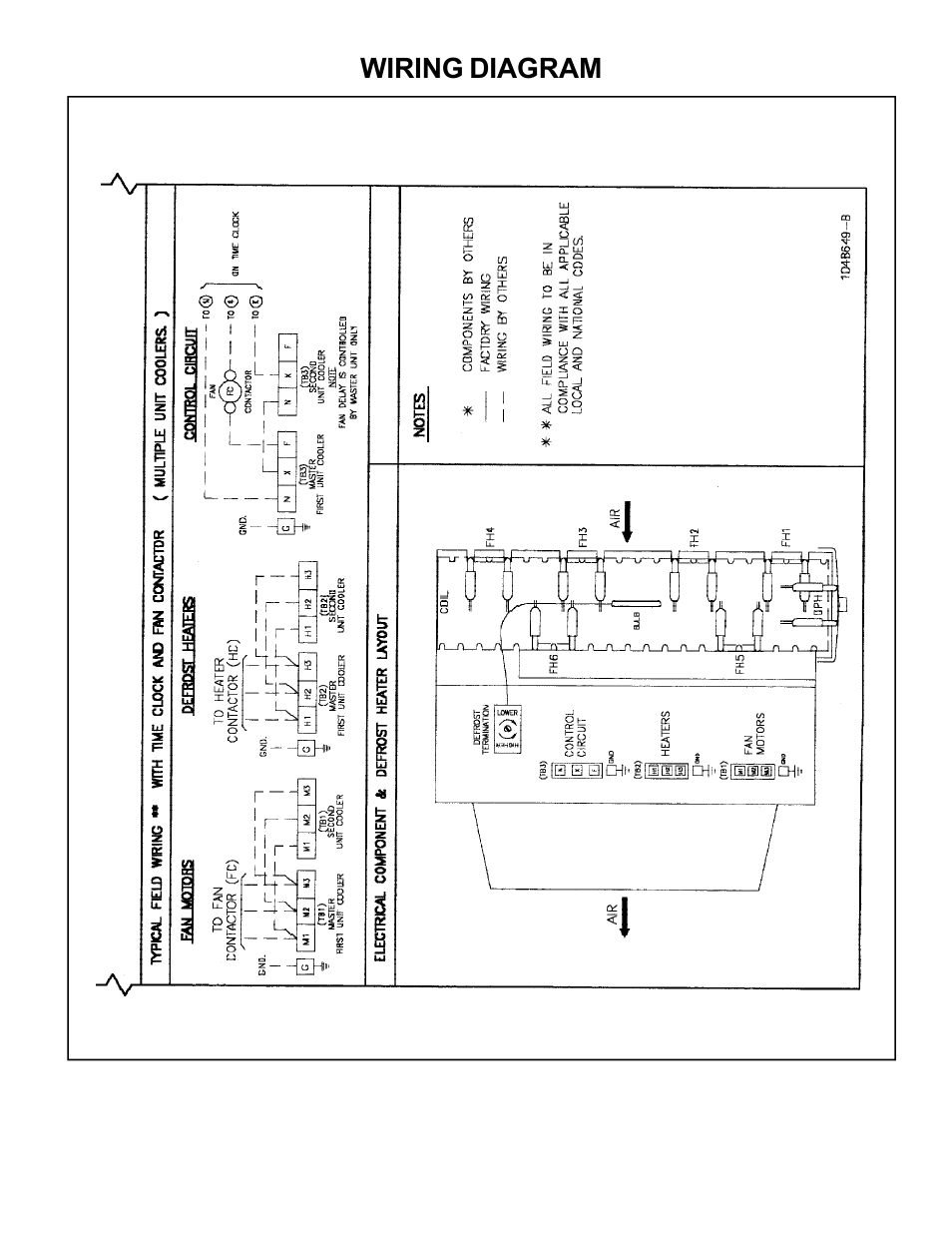Wiring diagram | Bally Refrigerated Boxes BB Medium Profile Unit Coolers User Manual | Page 5 / 12