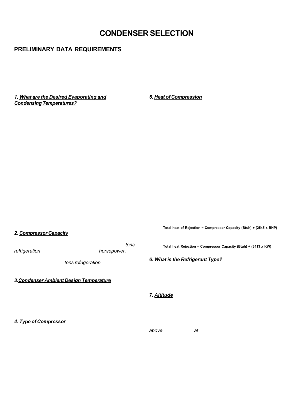 Condenser selection | Bally Refrigerated Boxes BVC Generation C – Direct Drive Air-Cooled – Vertical Air User Manual | Page 24 / 40