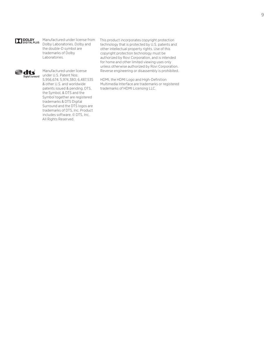 Bang & Olufsen BeoVision Avant (No tuner) - Quick Guide User Manual | Page 9 / 12