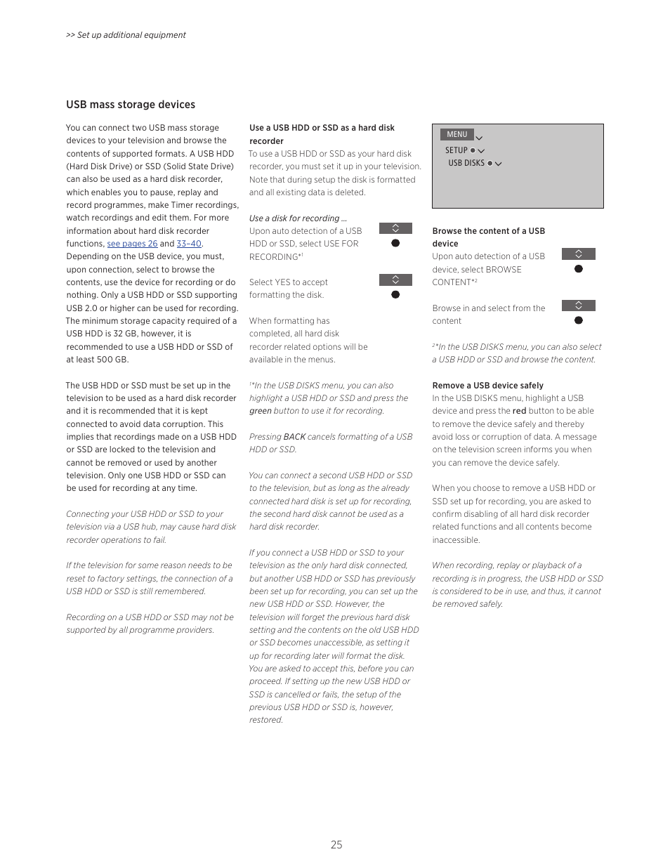 Bang & Olufsen BeoVision Avant - User Guide User Manual | Page 25 / 82